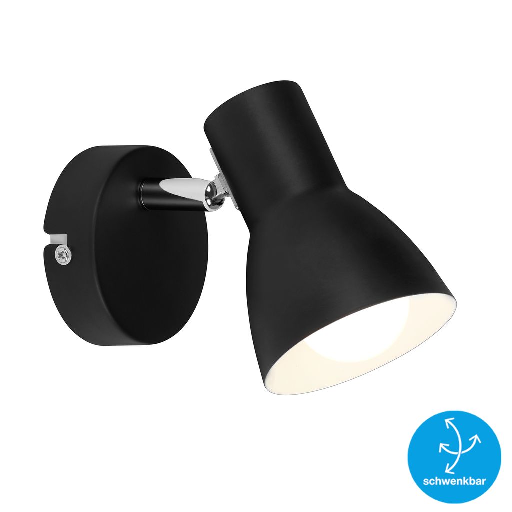 Faretto 13 cm 1x exkl. E14 25W nero